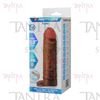 Funda de Pene Texturizada en TPR con Aro Escrotal de Estimulación